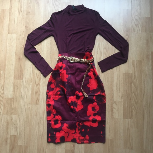 Zara Dresses & Skirts - 🎊Bundle🎊 2/$50 NWOT Poppies on purple Zara Skirt
